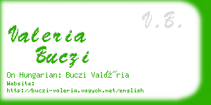 valeria buczi business card